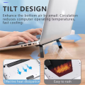 Vertical Foldable Desktop Support Stand Hanging Adjustable Laptop Desk Elevated Portable Design. 
