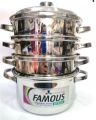 Famous Momo Kho Stainless Steel 3 Step Momo Cooking Pot. 