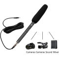 Em-2800A Professional Super Uni-Directional Condenser Microphone for DSLR, Movie Cameras, Reporting & Interviews – XLR, Noise Reduction, Battery-Powered, High Sensitivity. 
