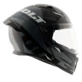 Vega Bolt Macho Black Grey Full Face Single Visor Helmet | VEGA DOT & ISI Certified Head Protective Wear For Riders. 