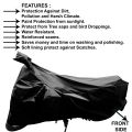 TVS NTORQ 125 - Water Resistant - UV Protection & Dustproof Full Bike Body Cover [ Black ]. 
