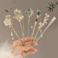 Classic Chinese Hair Stick Pins For Women Butterfly Flower Star Fresh Handmade Hairpins Charm Jewelry Accessories Hair Ornaments Conbo. 
