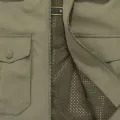 Army Green Color Polyester Front Pocket Design Half Jacket For Men | Trendy Solid Regualr Fit Sleeveless Jacket For Men. 