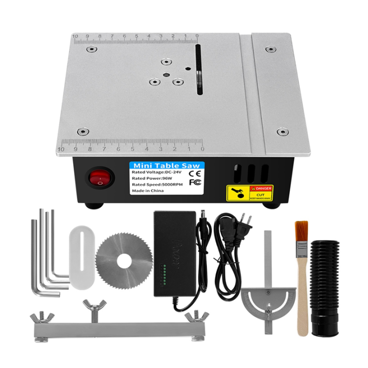 Mini Table Saw Electric Small Bench Saws Desktop Saw DIY PCB Model Cutting Tool Woodworking Lathe US Plug