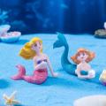 4Pcs Kawaii Reef Mermaid Doll Fish Tank Aquarium Decorations Ornaments Home Decor Cute Cake Topper Toy Gift DIY Decoration QINGHE. 