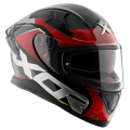 AXOR APEXE CHROMETCH GLOSS BLACK_RED FULL FACE MOTORCYCLE HELMET | RIDERS CHOICE NEPAL. 