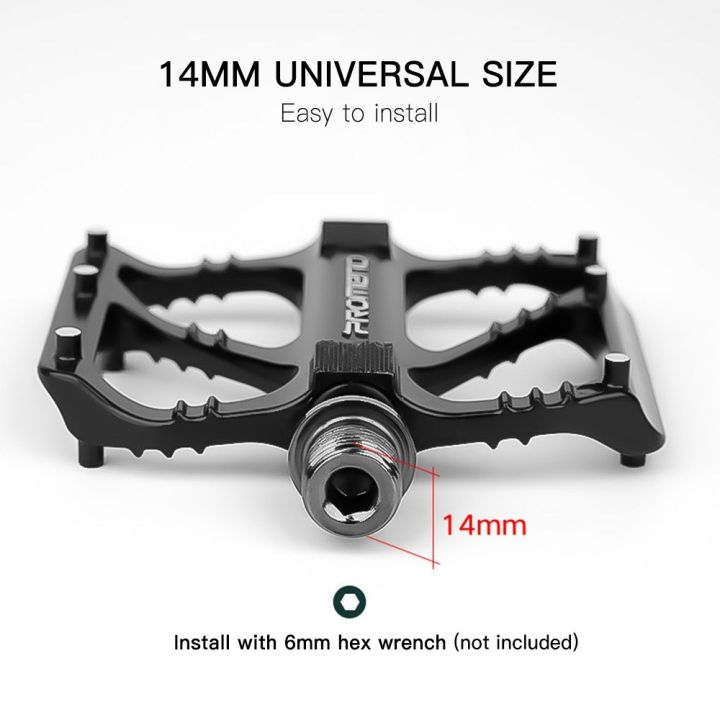 PROMEND%20Bike%20Pedals%20Aluminum%20Alloy%20Bicycle%20Pedals%20Lightweight%20Non%20-%20Image%203