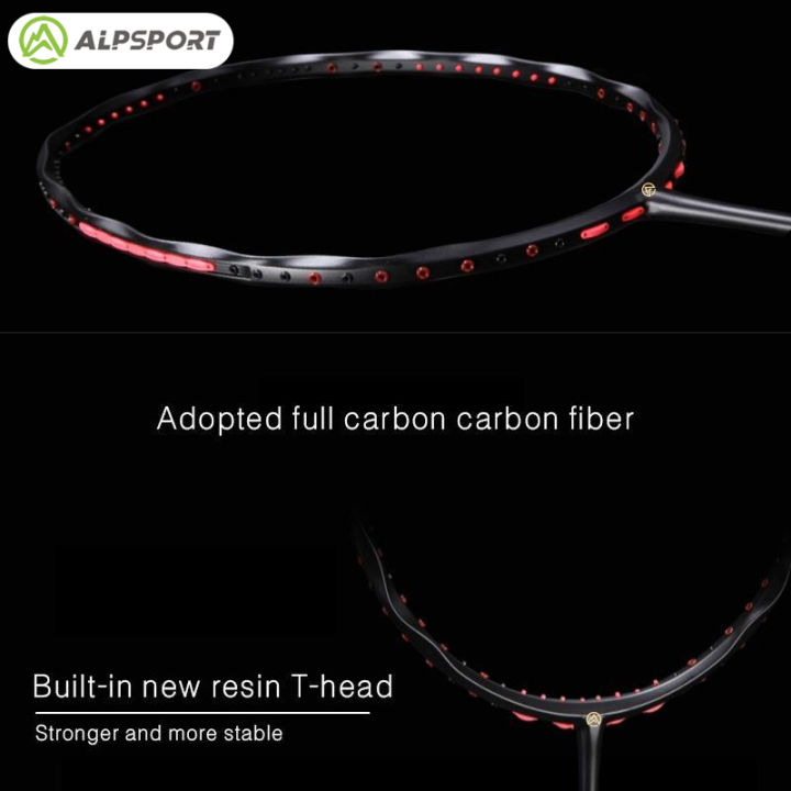 ALP-SPORT%20V5%20Pro%20Badminton%20Racket%20-%205U%2077g%20Full%20Carbon%20Fiber%20with%20MXH%20Cushioning%20and%20Wave%20Frame,%2030lb%20Max%20Tension,%20for%20High%20Altitude%20Competitions%20in%20Nepal%20-%20Image%204