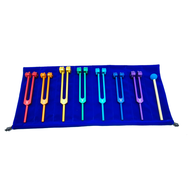 Healing Devises Tuning Fork for Healing 7 Chakra Sets for Meditation, Yoga, Energy ...