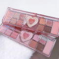 Cosmetic Eyeshadow Matte Natural Pink 12 Colors Love Eyeshadow Palette Cool Tone Low Saturation Tray Brown Korean Cosmetics. 