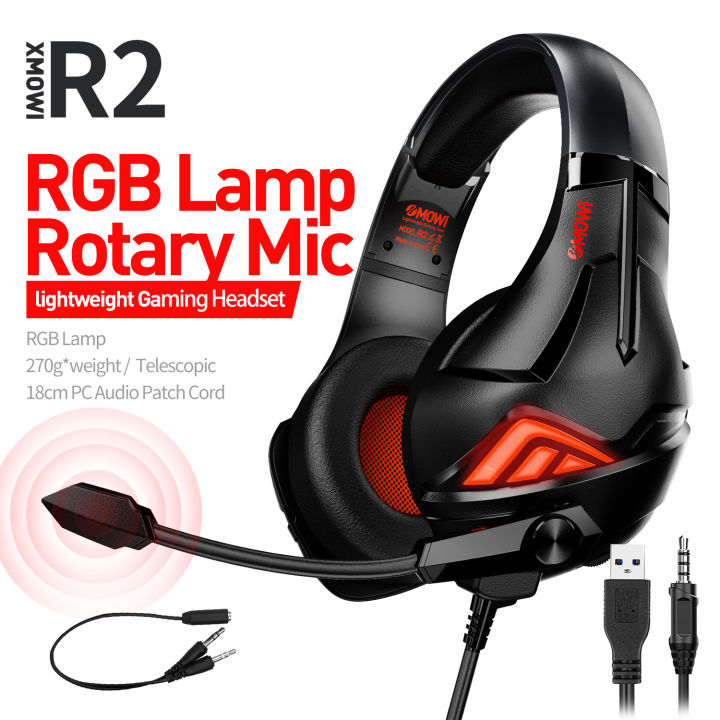 Plextone%20Xmowi%20R2%20Rgb%20Lighting%20Gaming%20Headset%20Omnidirectional%20Noise%20Reduction%20Microphone%20With%20Arm%20Adjustment%20-%20Image%205