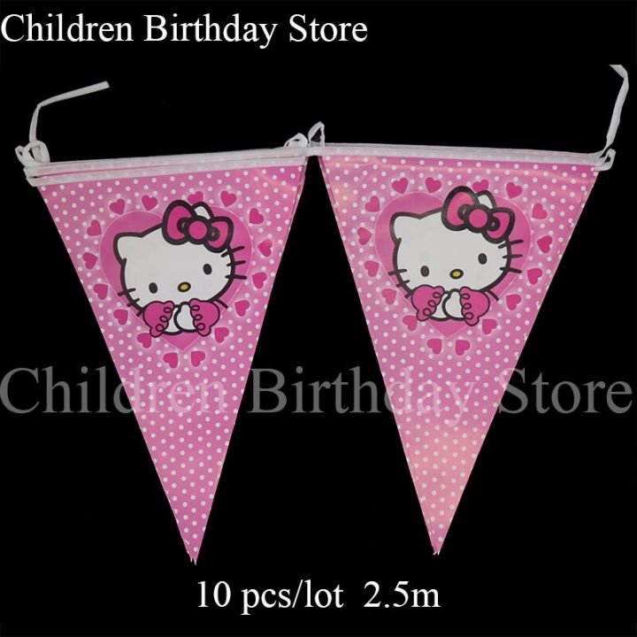 Bizzy Hello Kitty Flag Banner For Birthday Party, Celebrations and Decorations