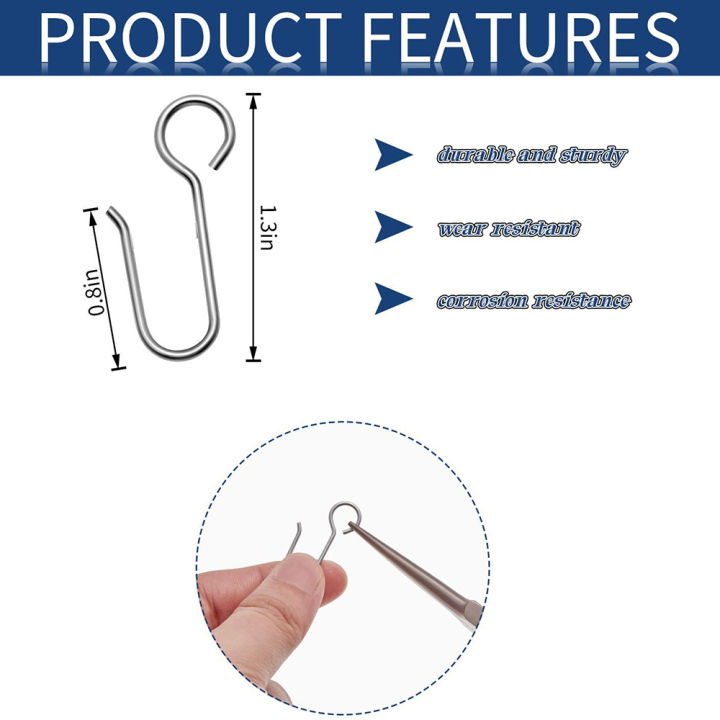 NAMUNY%20120%20Pcs%20Metal%20Curtain%20Track%20Hooks%20S%20Shaped%20Small%20Curtain%20Hooks%20Steel%20Drape%20Wire%20Hooks%20for%20Ceiling%20Curtain%20Drapery%20Track%20-%20Image%205