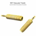 3.5mm Audio Jack Male TO 6.35mm Female Metal Jack Gold Plated Audio Stereo Converter Adapter. 