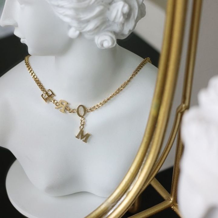 %E3%80%90Trendy%20designs%E3%80%91Simple%20Retro%20Sense%20K%20Gold%20MORE%20Necklace%20Women's%20Instagram%20Style%20Cold%20Style%20Collarbone%20Necklace%20Chain%20-%20Image%203