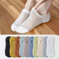 Women Summer Non-slip Invisible Boat Socks Shallow Mesh Breathable No show Socks. 