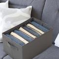 2 Pc 7 Compartment Storage Foldable Wardrobe Clothes Organizer Box. 