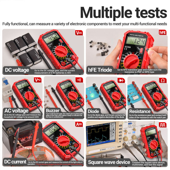 New style Ohm metro multimeter handheld tester DC/AC multimeter ...