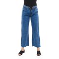 Attire Nepal Women'S Blue Straight Wide Boyfriend Mom Jeans Pant (P-1610). 