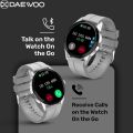 Daewoo Dream Series DM50 Smartwatch:1.43" AMOLED HD Full Touch Screen, BT Call, BT Music, Blood Oxygen, NFC, Always On Display, Double Button, IP68 Waterproof, 400 mah Battery, Siri Assistant, Lady Health. 