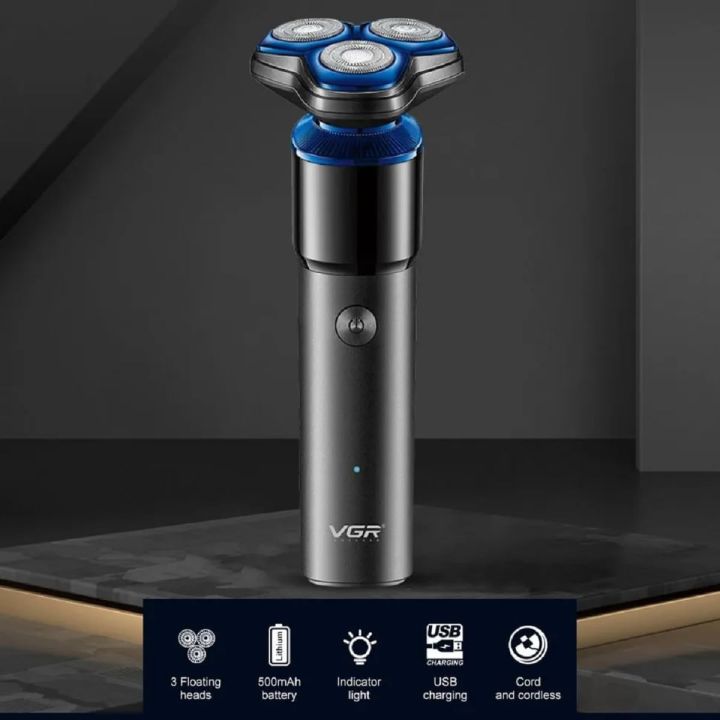 VGR%20V-325%20Premium%20Cordless%20Rechargeable%20IPX6%20Fully%20Waterproof%203%20Head%20Electric%20Shaver%20Wet%20&%20Dry%20Rotary%20Shavers%20for%20Men%20with%20Magnetic%20Suction%20Super-Fast%20Charge%2060%20minutes%20Runtime%20with%20LED%20Indicator%20-%20Image%202