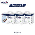 Aiwibi Premium Pant Diapers Medium 42 Pieces Pack Of 3. 