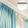 NAMUNY 120 Pcs Metal Curtain Track Hooks S Shaped Small Curtain Hooks Steel Drape Wire Hooks for Ceiling Curtain Drapery Track. 