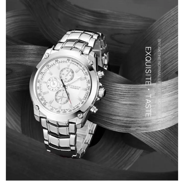 CURREN%20%20Stainless%20Steel%20White%20Dial%20Men%20Watch%20-%20Image%207