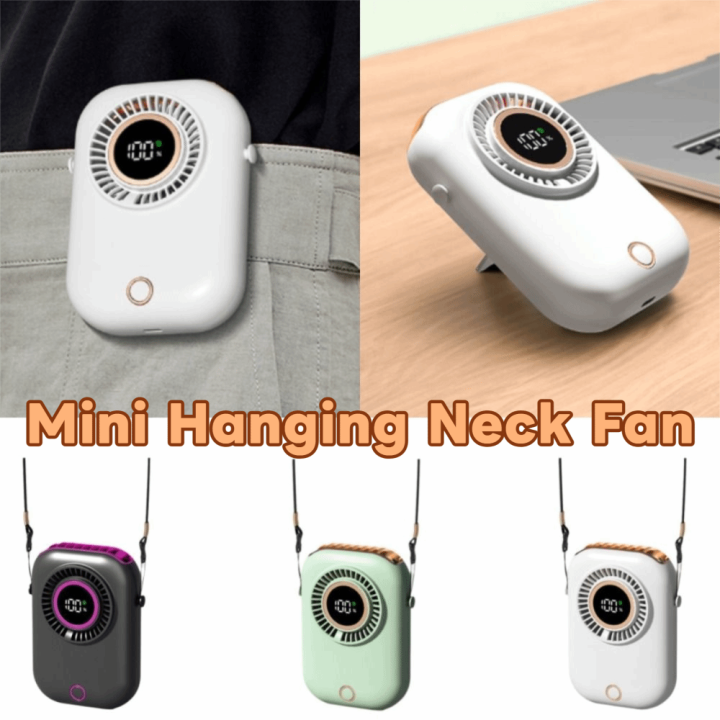 Lightweight%205%20Speeds%20Mini%20Hanging%20Neck%20Fan%20Wide-Angle%20Airflow%20Digital%20Power%20Display%20Portable%20Cooling%20Fan%20Fanless%20Design%20with%20Stand%20Handheld%20Electric%20Fan%20for%20Sports%20-%20Image%208