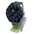 Attractive Design Round Cronograph Design Dial Stainless Steel Silver Chain Waterproof Best Quality Fashionable Wrist Watch For Men. 