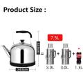 Stainless Electric Kettle Water Heater 5L | Whistling Tea Kettle Auto Cut Off. 
