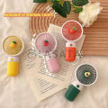 Cute Korean Design Mini Portable Fan with Lithium Rechargeable Battery | 3 Speed Mode | USB fan | USB Rechargeable. 
