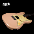 Jet Guitars JS 400 PK R HSS Roasted Maple Shell Pink w/ Gigbag. 