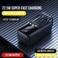Xujiguanghui Q134 30000mAh Powerbank with 22.5W Super Fast Charging Built-in 4 Attached Cables | Digital DLuxury isplay High-Speed Output | Portable Powerbank for Android, iPhone, WiFi Router More by Qtech. 