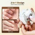 Creative Gift Adjustable Electric Nail Clipper Rechargeable with LED Light Automatic Nail Trimmer Trimming and Polishing 3-Speed Adjustment Automatic Nail Trimmer Polisher. 