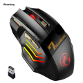 Wenefang Home Gaming Mouse Electric Rechargeable Wireless Mouse Bluetooth Gaming Luxury Brain Ergonomic Mouse with Backlight RGB Silent Mouse for Laptops. 