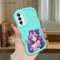 Hontinga for Tecno Spark 6 Go 8 8C 10 Pro 10 10C Camon 20 19 Pro 18 18p 18T Back Cover Purple Girl Luxury Phone Cover Soft Silicone Macaron Wave Mobile Case. 