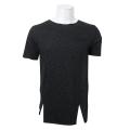 Black Round Neck T-Shirt For Men. 