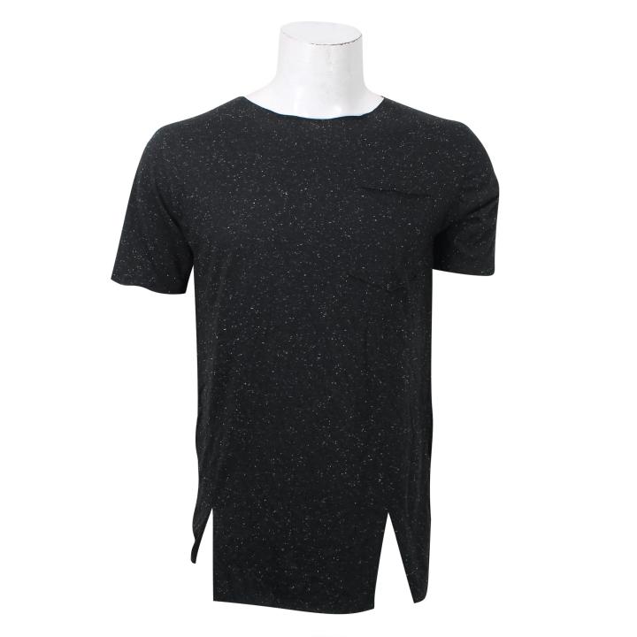 Black Round Neck T-Shirt For Men