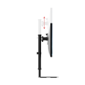 Height-Adjustable Free Standing Single Monitor Desk Mount for 13" to 27" Monitors. 
