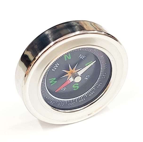 Direction Compass for Kids for School Small Size 60mm Diameter Stainless Steel Directional Magnetic Compass