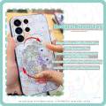 Cartoon Rotatable stand Phone Case For Samsung Galaxy S23 Ultra/SM-S918U Durable phone lens protection Anti-dust Cute. 