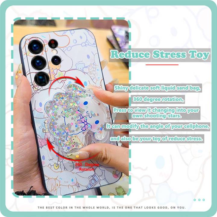 Cartoon%20Rotatable%20stand%20Phone%20Case%20For%20Samsung%20Galaxy%20S23%20Ultra/SM-S918U%20Durable%20phone%20lens%20protection%20Anti-dust%20Cute%20-%20Image%203