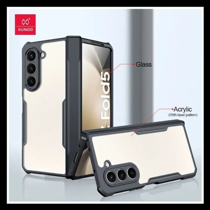 Xundd%20For%20Samsung%20Galaxy%20Z%20Fold5%20Case%20Z%20Fold%205%20Phone%20Cover%20Shockproof%20Protective%20Shell%20Transparent%20Clear%20Cases%20-%20Image%204