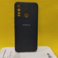 Tecno Spark 8 Infinix Logo Silicone Soft Cover Case  - Microfiber Inside. 