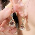 【2025 Version】 Gift festival, date fit water drop ladies 2 pieces fashion opal design earrings jewelry accessories party,. 