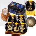 Birthday Gift Night Light Doll Anime Disney 6cm Mickey Mouse Crystal Ball 3D Minnie Mouse Light Base Kawaii Crystal Glass Ball Kids. 