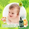 Natural Baby Shampoo & Gently Body Wash for Kids - (2-in-1) Head to Toe Cleanser with Avocado & Provitamin B5. 