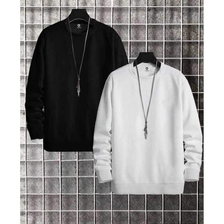 Men 2Pcs Premium Quality Drop Shoulder Sweatshirt - Fashion | Sweatshirts For Men | Men's Wear | Sweatshirts |