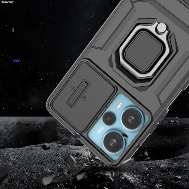 Uonevic Case Turbo Ultra e 12 15 X5 PPOCO F for Xiaomi ro Redmi Not2S Mi Profesional 13T Pro K60 Plus Shockproof Armor Back Cover Sliding Lens Camera